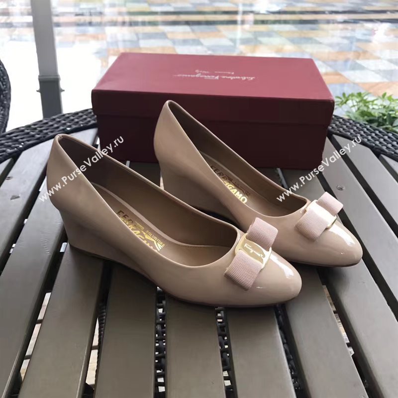 Ferragamo 6cm heels nude sandals shoes 4305