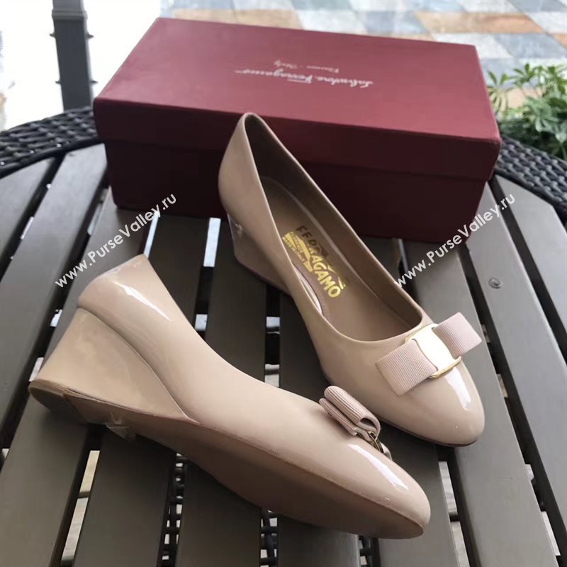 Ferragamo 6cm heels nude sandals shoes 4305