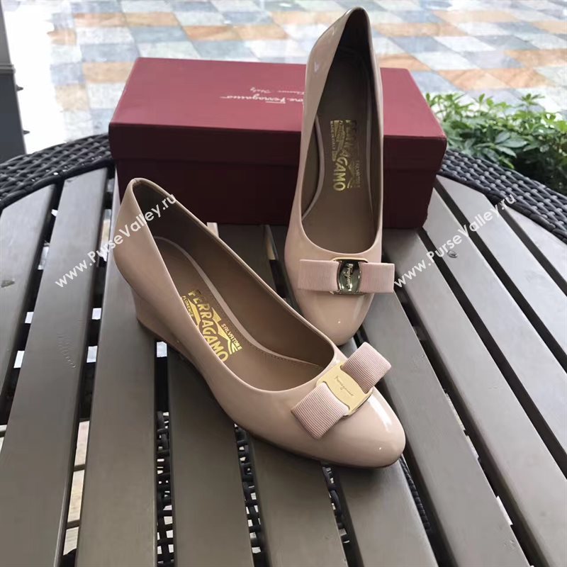 Ferragamo 6cm heels nude sandals shoes 4305