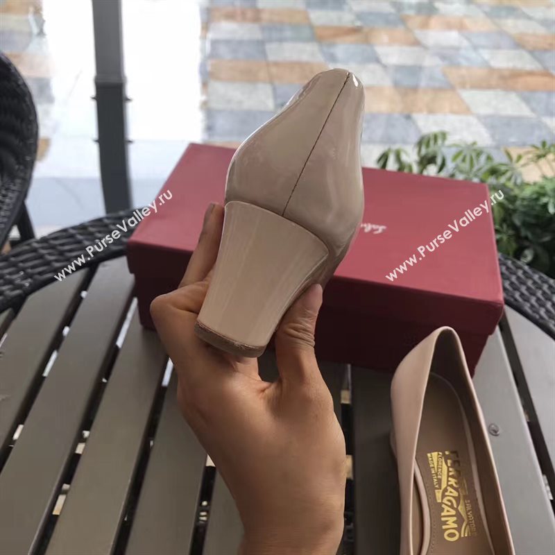 Ferragamo 6cm heels nude sandals shoes 4305