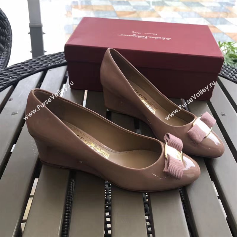 Ferragamo 6cm heels pink sandals shoes 4306