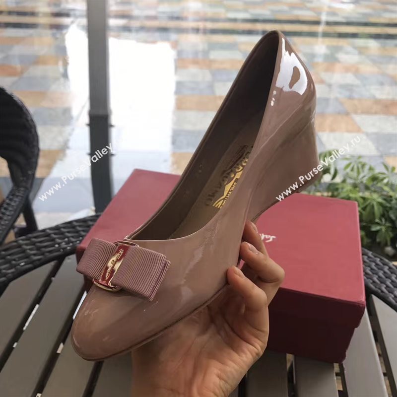 Ferragamo 6cm heels pink sandals shoes 4306