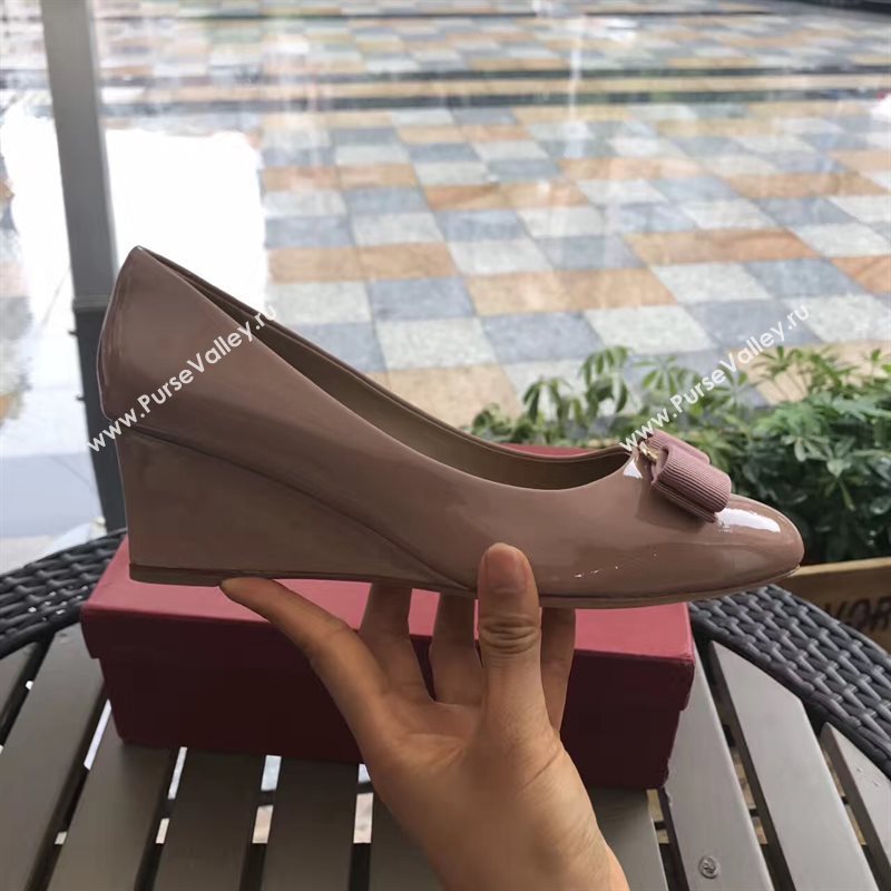 Ferragamo 6cm heels pink sandals shoes 4306