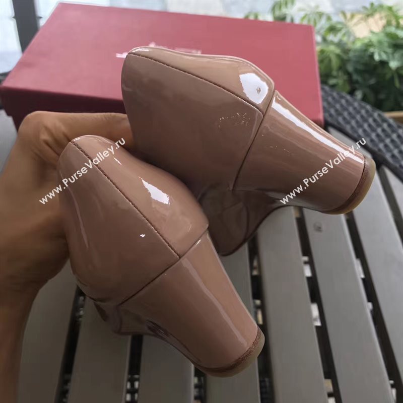 Ferragamo 6cm heels pink sandals shoes 4306