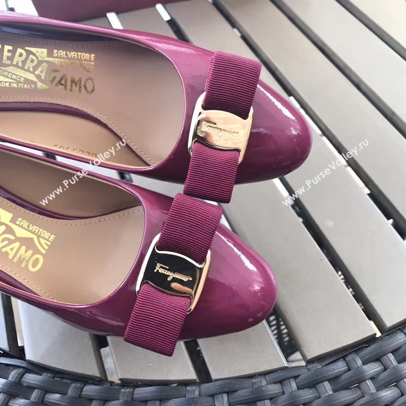 Ferragamo 6cm heels wine sandals shoes 4308