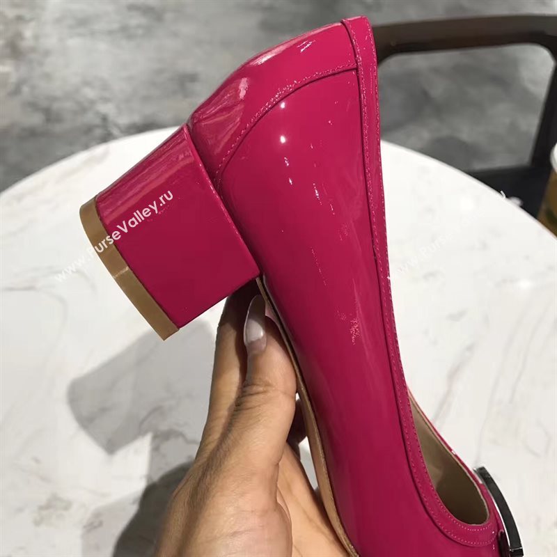 Ferragamo 4cm heels sandals red rose shoes 4312