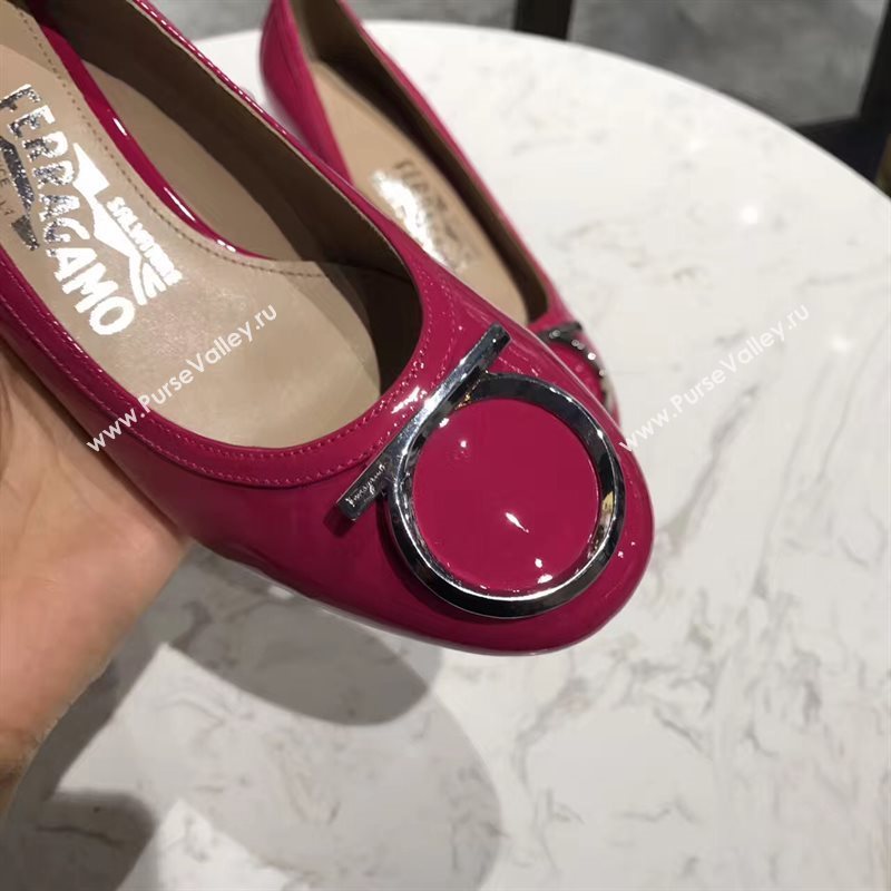 Ferragamo 4cm heels sandals red rose shoes 4312