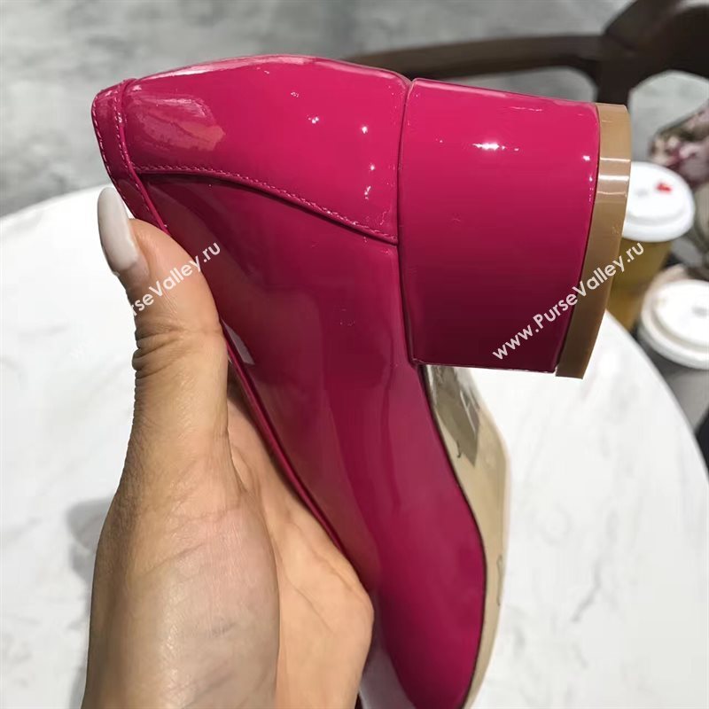 Ferragamo 4cm heels sandals red rose shoes 4312