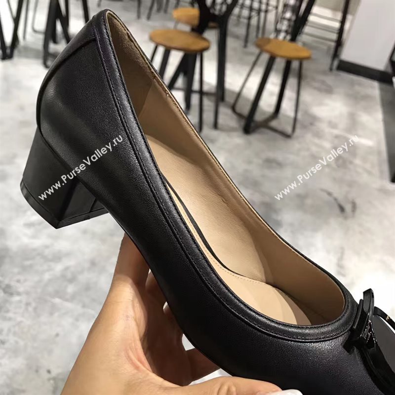 Ferragamo 4cm heels black sandals shoes 4316