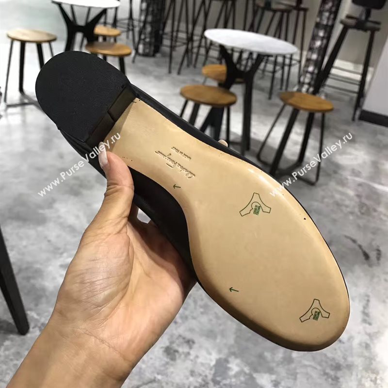 Ferragamo 4cm heels black sandals shoes 4316