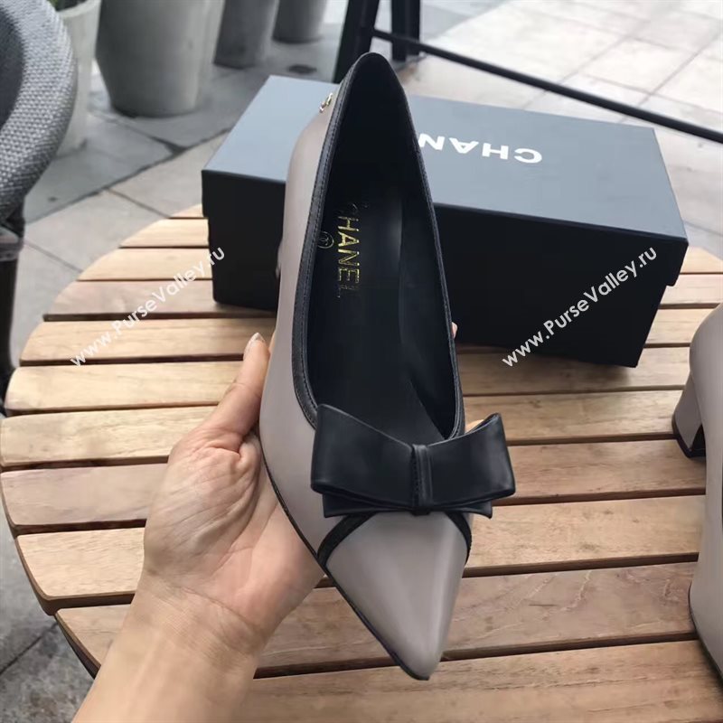 Chanel 4.5cm heels gray sandals Shoes 4317