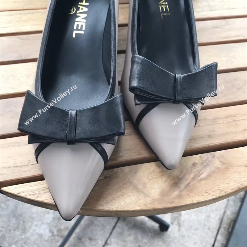Chanel 4.5cm heels gray sandals Shoes 4317