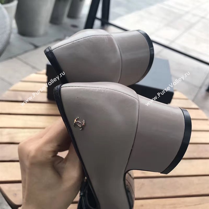Chanel 4.5cm heels gray sandals Shoes 4317