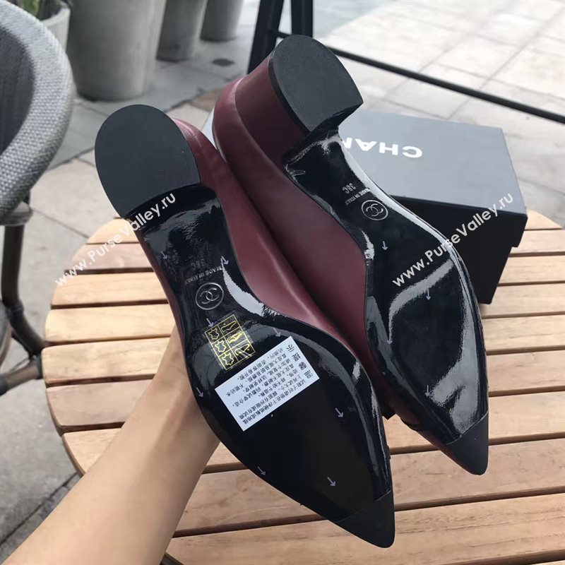 Chanel 4.5cm heels wine sandals Shoes 4318