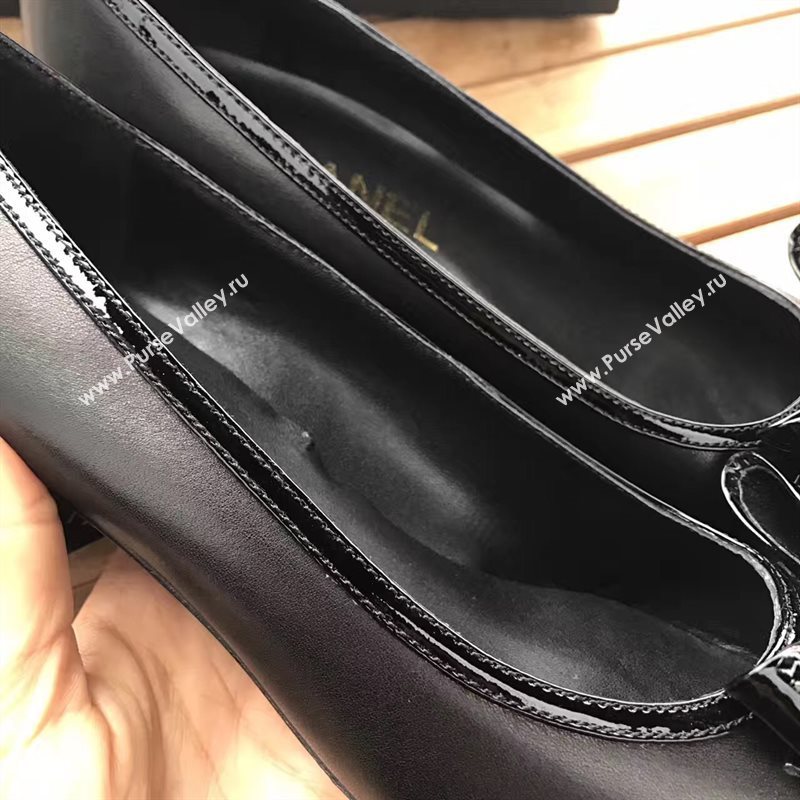 Chanel 4.5cm heels black sandals Shoes 4319