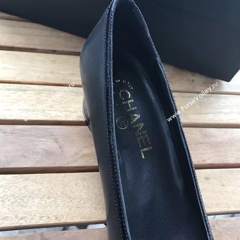 Chanel 4.5cm heels black sandals Shoes 4319