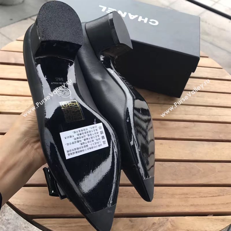 Chanel 4.5cm heels black sandals Shoes 4319