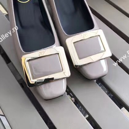 Roger Vivier RV 4.5cm heels gray sandals shoes 4320