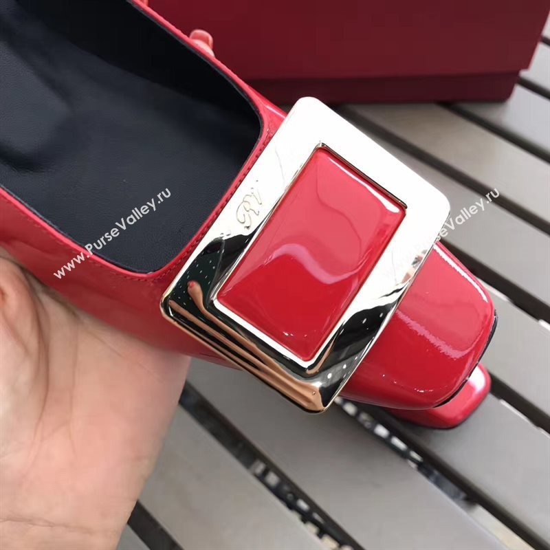 Roger Vivier RV 4.5cm heels red sandals shoes 4322