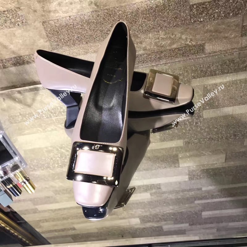 Roger Vivier RV 4.5cm heels cream sandals shoes 4325