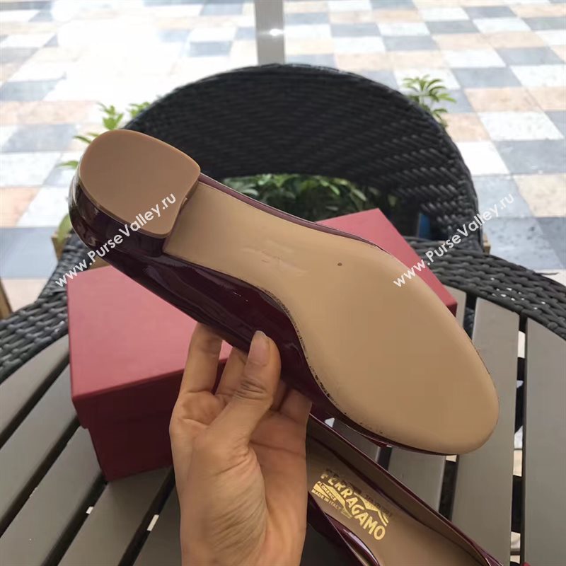 Ferragamo 3.5cm heels paint sandals shoes 4333