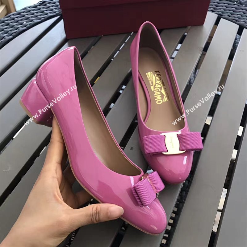 Ferragamo 3.5cm heels pink sandals shoes 4334