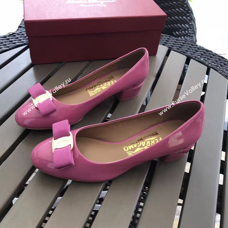 Ferragamo 3.5cm heels pink sandals shoes 4334