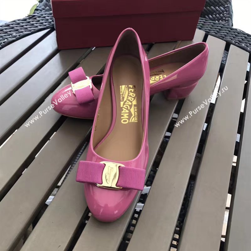 Ferragamo 3.5cm heels pink sandals shoes 4334