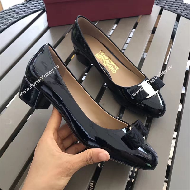 Ferragamo 3.5cm heels sandals black black shoes 4336