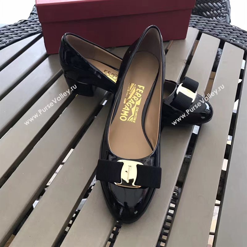 Ferragamo 3.5cm heels sandals black black shoes 4336