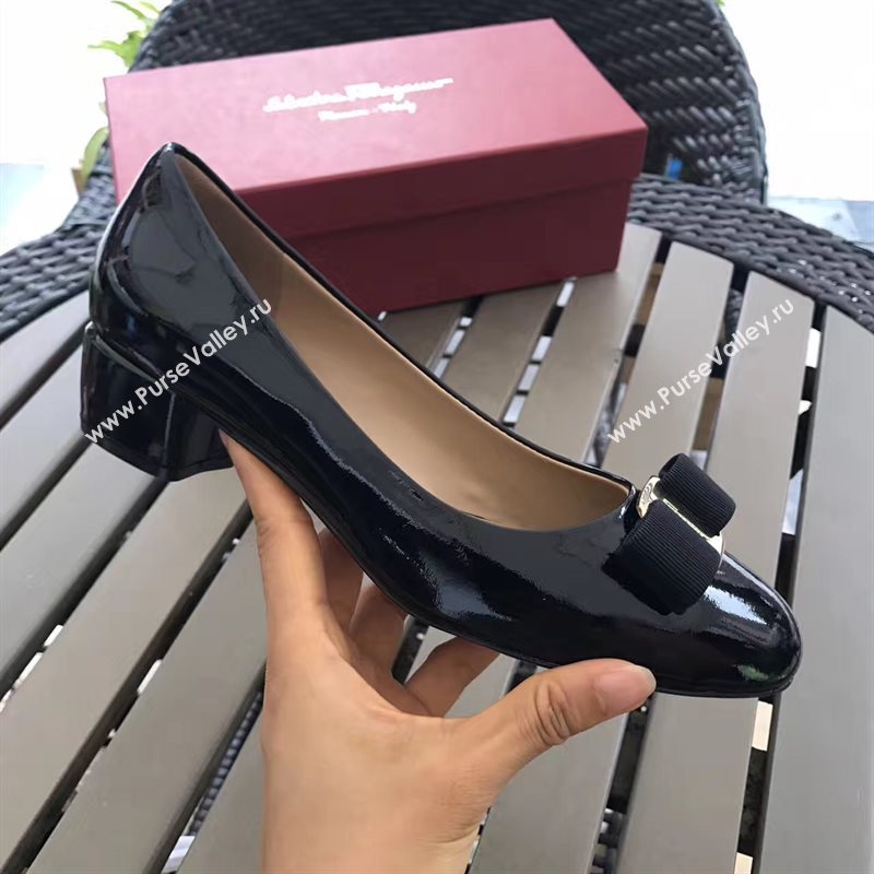 Ferragamo 3.5cm heels sandals black black shoes 4336