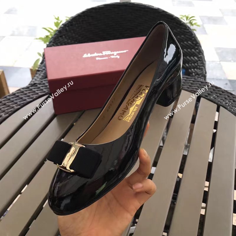 Ferragamo 3.5cm heels sandals black black shoes 4336