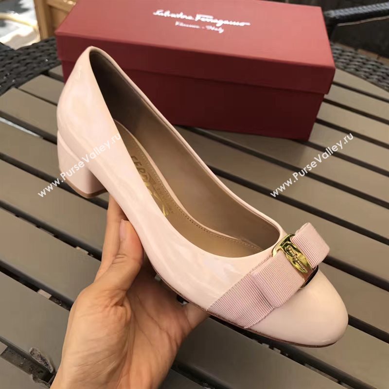 Ferragamo 3.5cm heels cream sandals shoes 4338