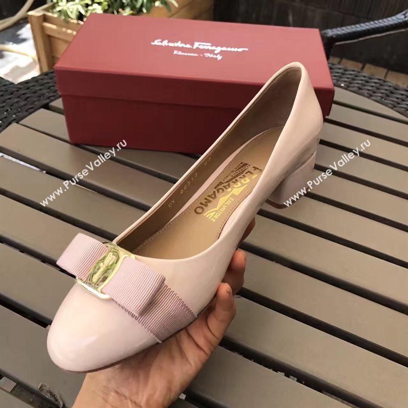 Ferragamo 3.5cm heels cream sandals shoes 4338