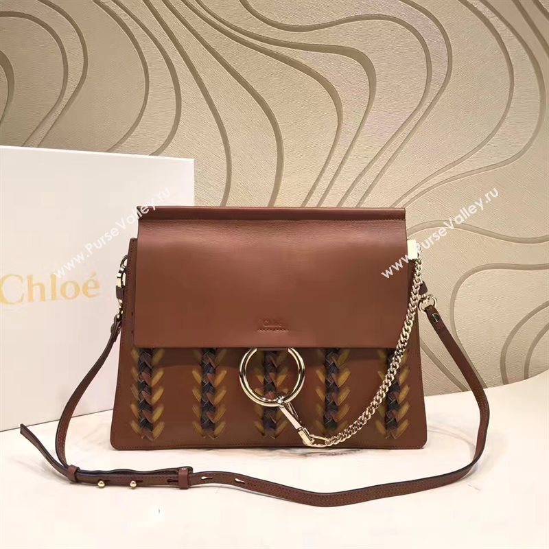Chloe large faye shoulder coffee tote bag 4440