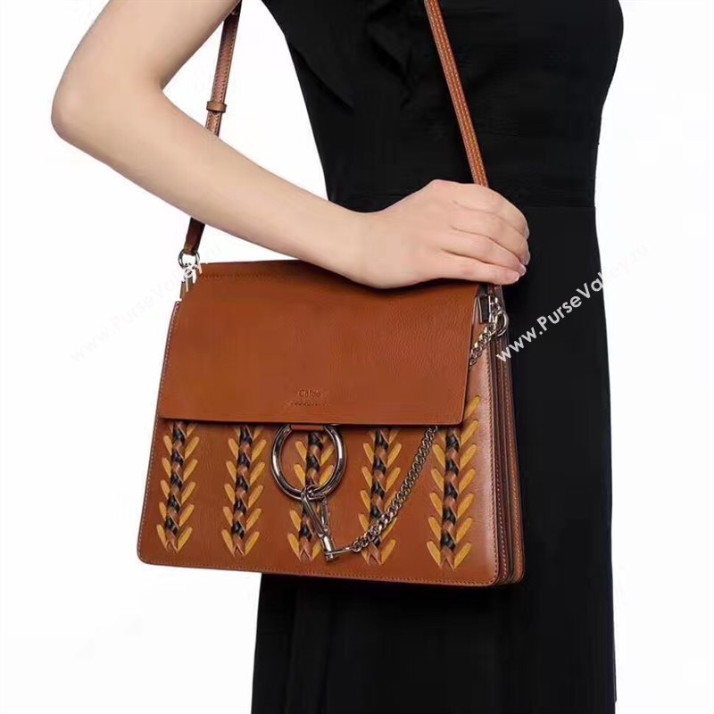Chloe large faye shoulder coffee tote bag 4440