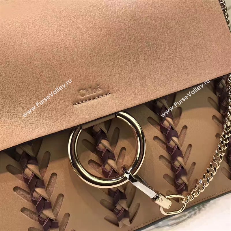 Chloe large faye shoulder nude tote bag 4441