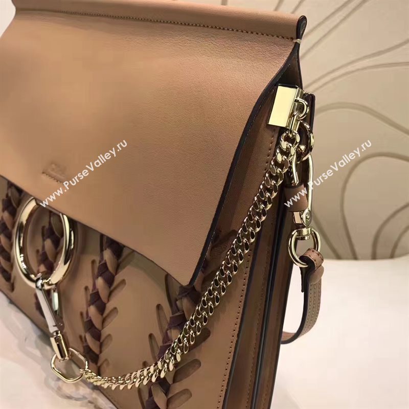 Chloe large faye shoulder nude tote bag 4441