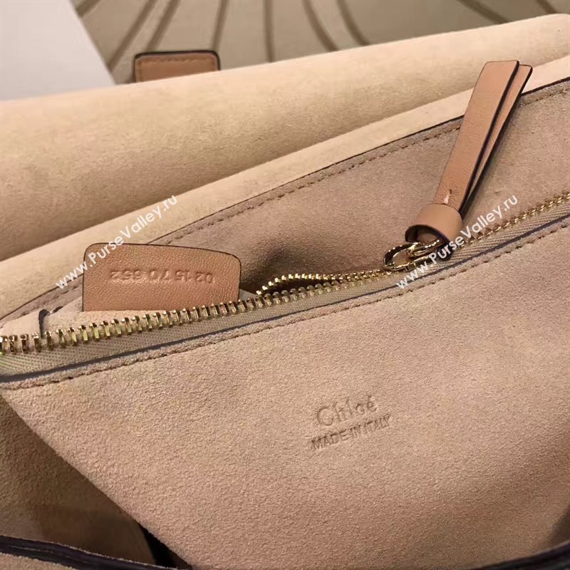 Chloe large faye shoulder nude tote bag 4441