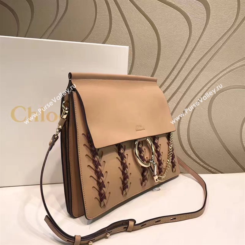 Chloe large faye shoulder nude tote bag 4441