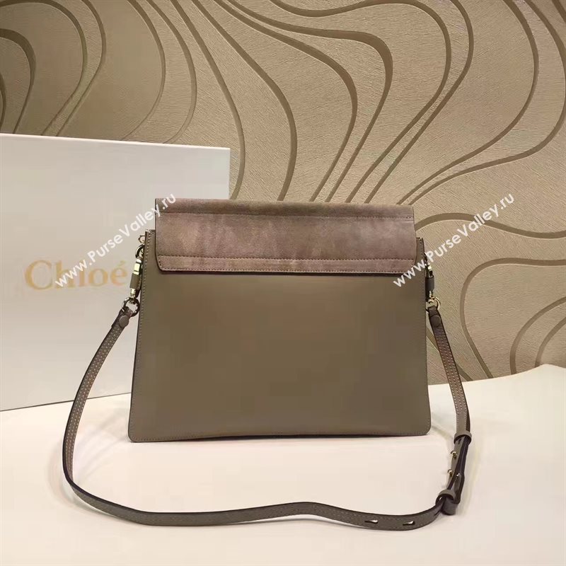 Chloe large gray faye tote shoulder bag 4442