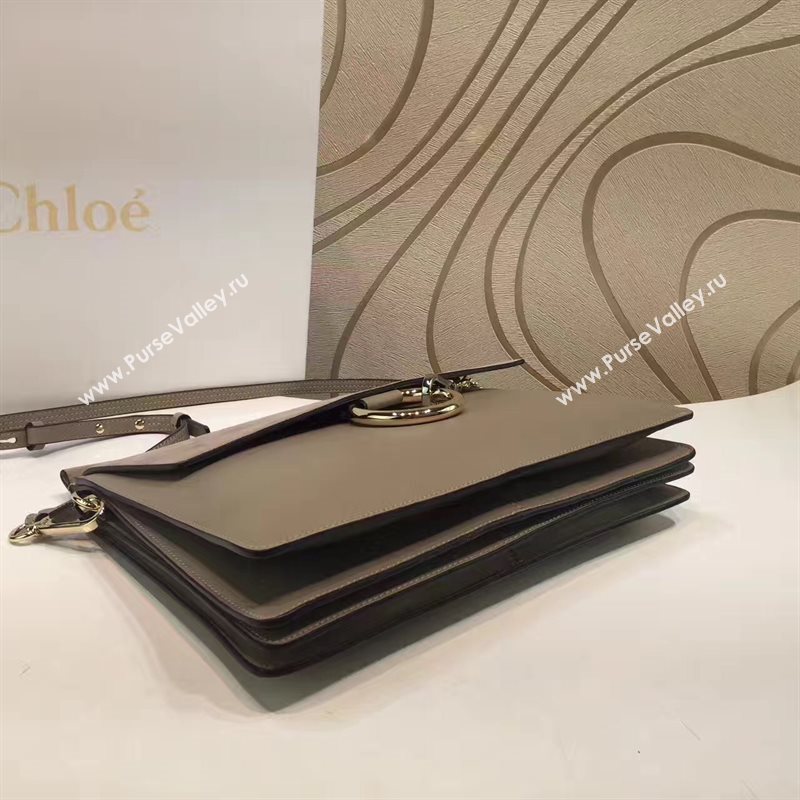 Chloe large gray faye tote shoulder bag 4442