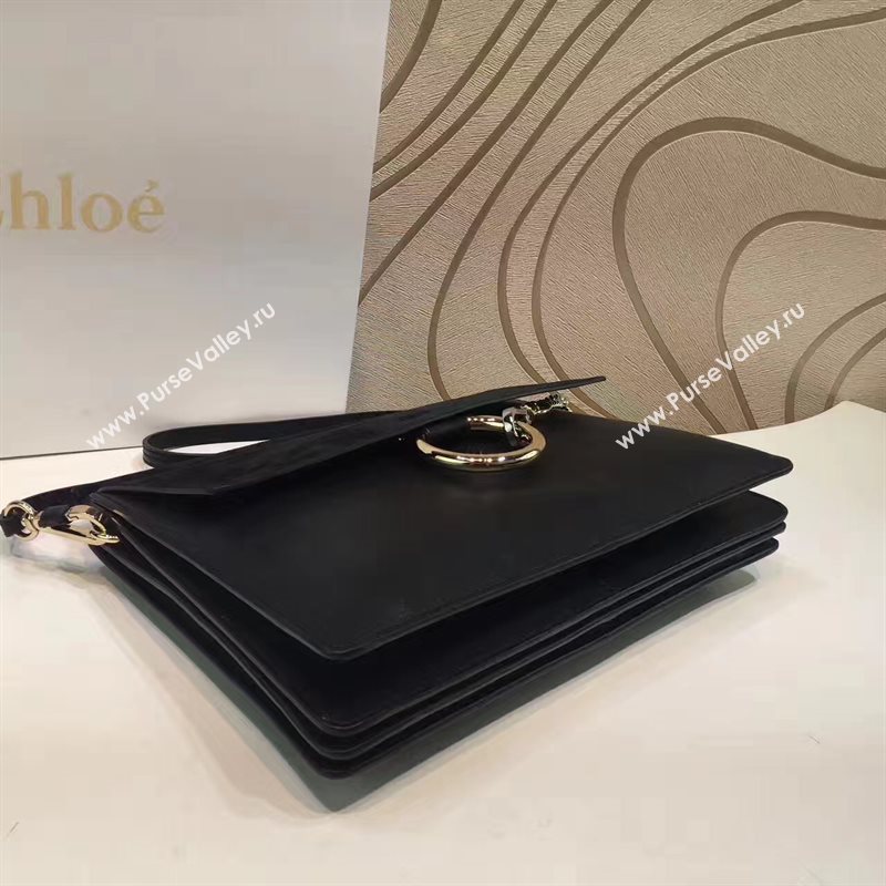Chloe large black faye tote shoulder bag 4443