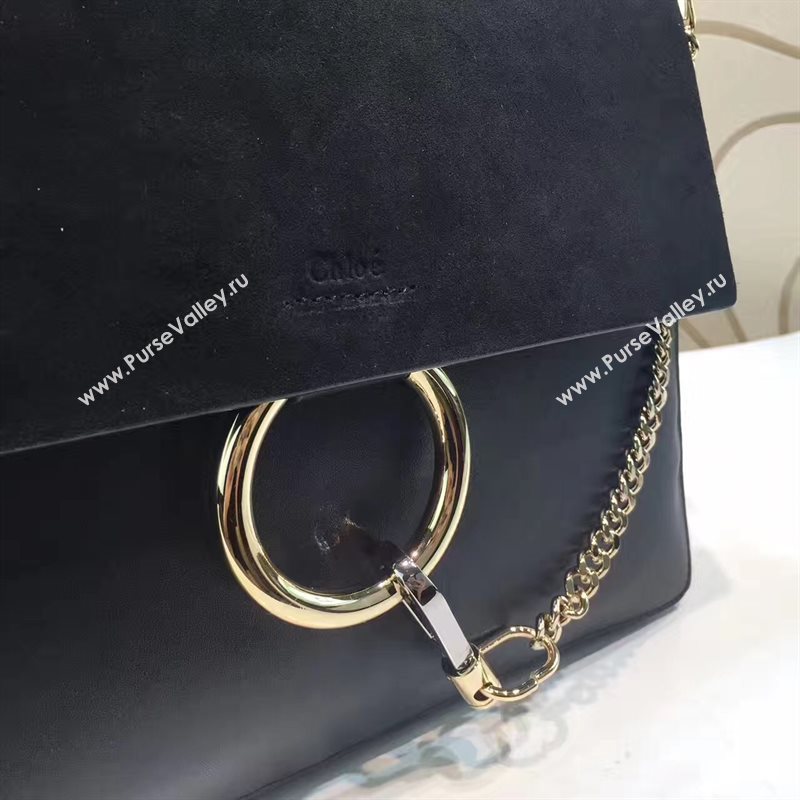 Chloe large black faye tote shoulder bag 4443