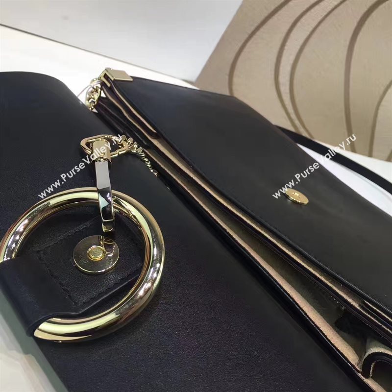 Chloe large black faye tote shoulder bag 4443