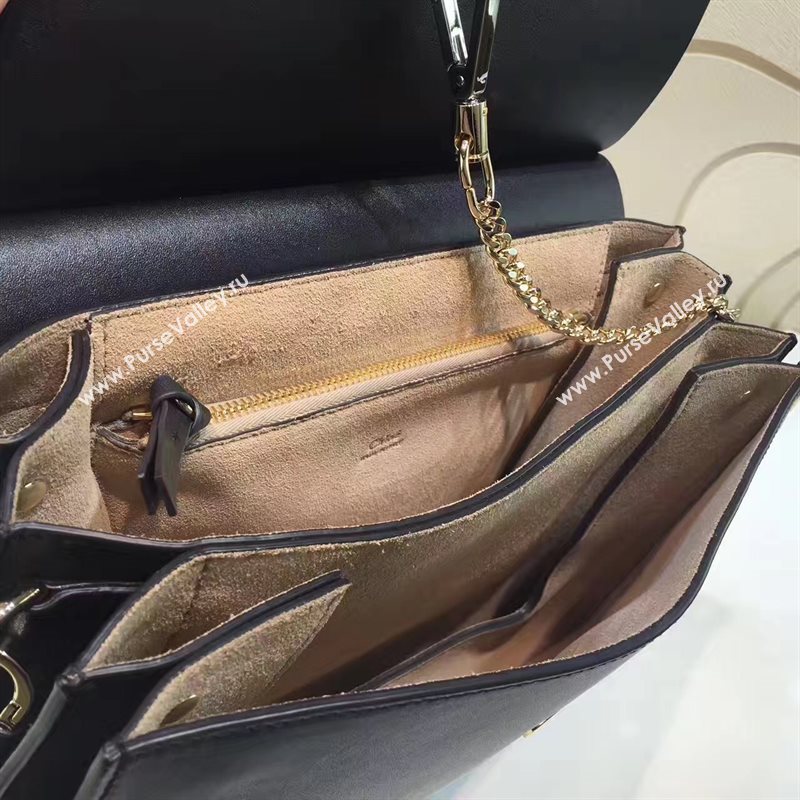 Chloe large black faye tote shoulder bag 4443