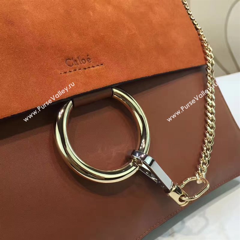 Chloe large coffee faye tote shoulder bag 4444