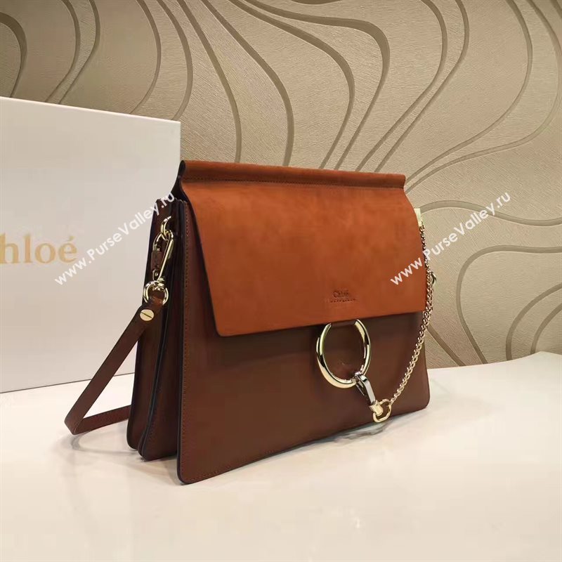 Chloe large coffee faye tote shoulder bag 4444