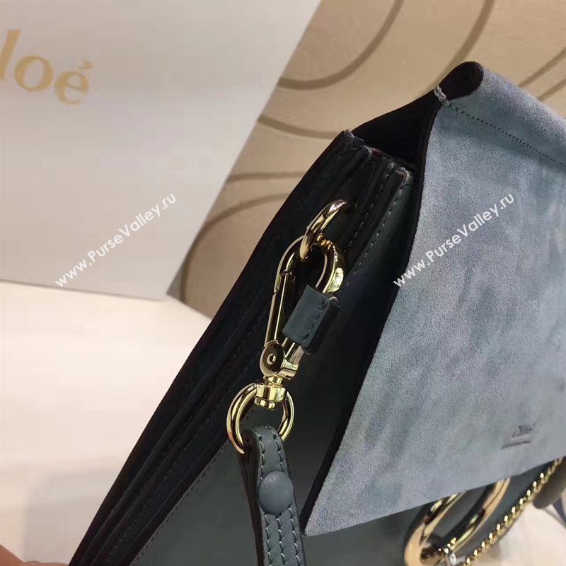 Chloe large faye light blue tote shoulder bag 4445