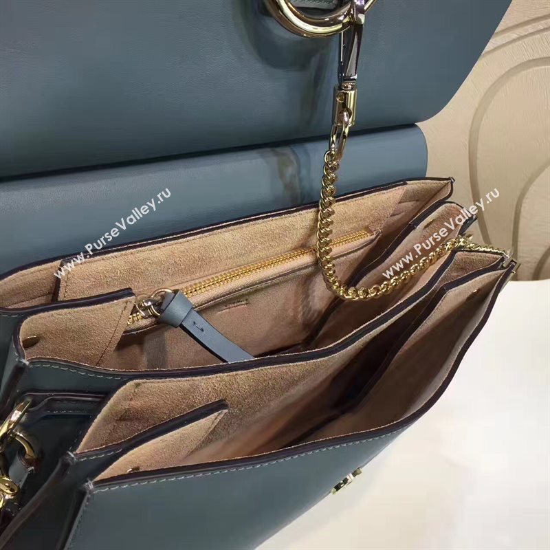 Chloe large faye light blue tote shoulder bag 4445